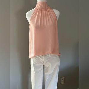 Jcrew Pink Tie Blouse